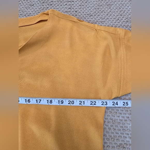 Madewell Medium Mustard Yellow Novel Shift Dress - Picture 4 of 12